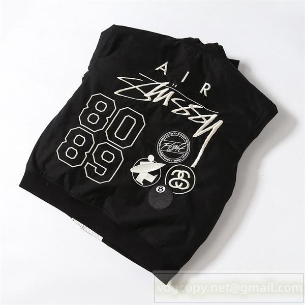 Nike x ステューシー 偽物 ジャケット リバーシブル ブラック グラフィック ストリート STUSSY 