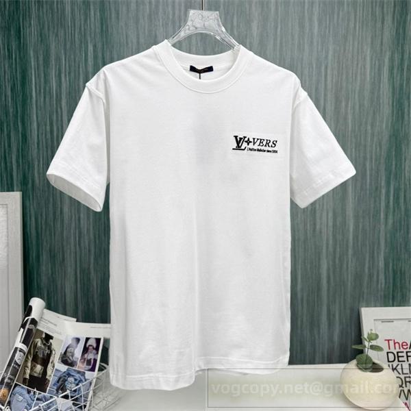 ルイヴィトン スーパーコピー Tシャツ モノグラム ロゴ シンプル カジュアル LOUIS VUITTON 
