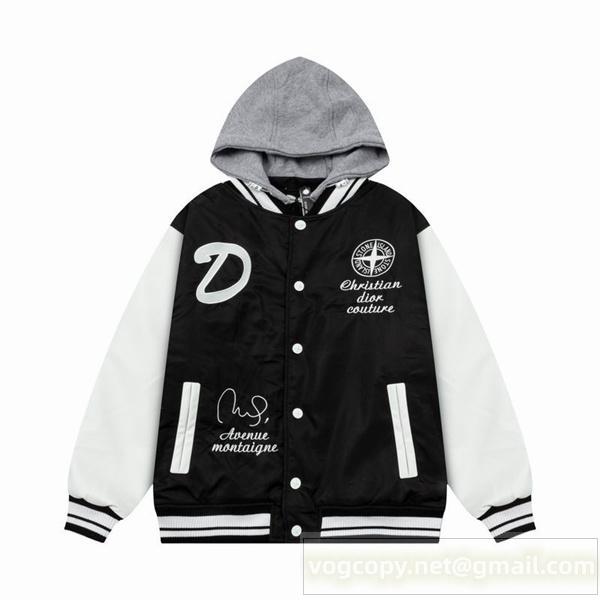 ディオール スーパーコピー ジャケット STONE ISLAND コラボ ロゴ刺繍 スポーティー モダン DIOR