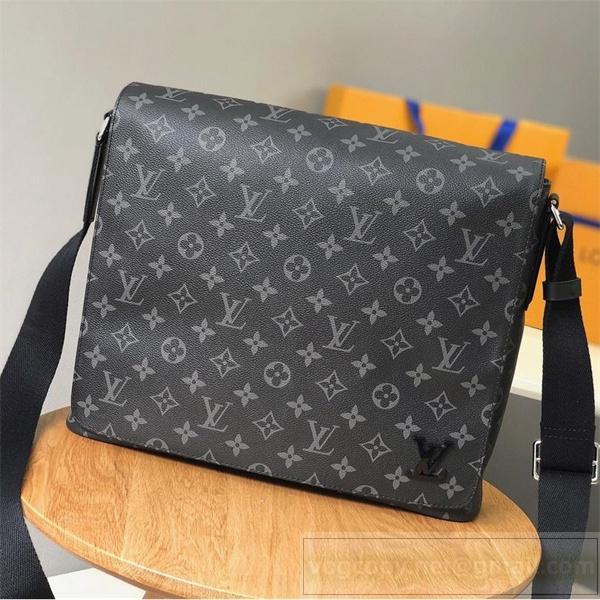 ルイヴィトン 偽物 メッセンジャーバッグ ダミエ グラフィット ロゴ シンプル LOUIS VUITTON 