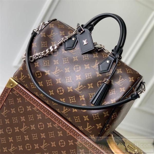 ルイヴィトン コピー ハンドバッグ モノグラム キャンバス シルバーチェーン デザイン LOUIS VUITTON 