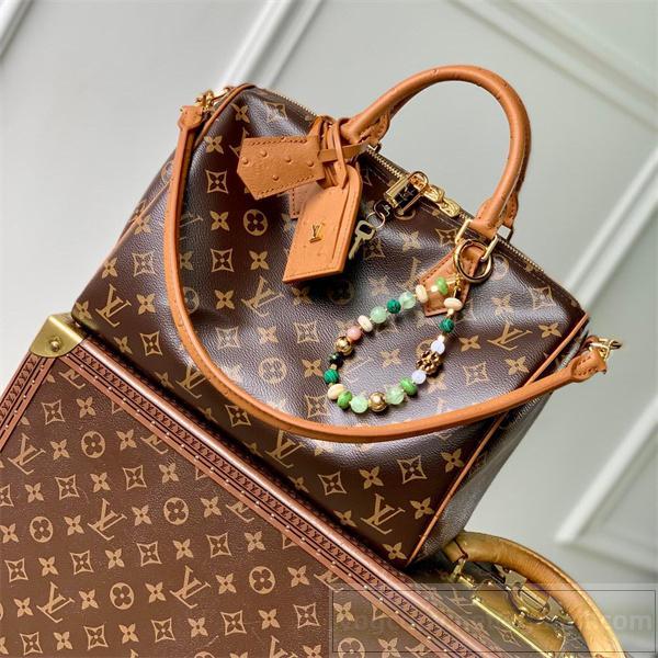 LOUIS VUITTON 偽物 ハンドバッグ モノグラム キャンバス レザー ゴールドロゴ ルイヴィトン 