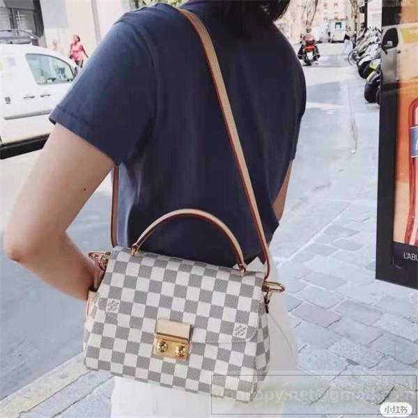 LOUIS VUITTON コピー ハンドバッグ ダミエ キャンバス ゴールド金具 タッセル ルイヴィトン 
