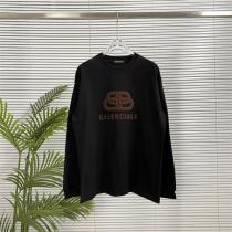新作2026流行バレンシアガ スーパーコピー長袖tシャツ ロゴ刺繍とBBモノグラム 洗練されたカジュアルスタイル BALENCIAGA