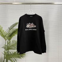BALENCIAGA コピー 長袖tシャツスニーカー グラフィック ロゴ 融合 印象的なデザイン バレンシアガ