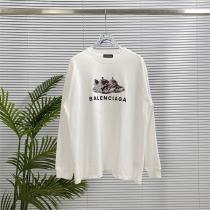 BALENCIAGA コピー 長袖tシャツスニーカー グラフィック ロゴ 融合 印象的なデザイン バレンシアガ