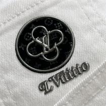 LOUIS VUITTON コピー ジーンズ ホワイトデニム モノグラムレザータグ ルイヴィトン