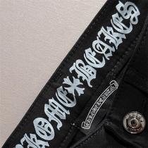 クロムハーツ スーパーコピー ジーンズ ブラックデニム クロス＆スタッズアクセント CHROME HEARTS