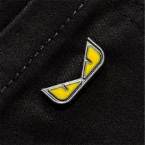 FENDI 偽物 ジーンズ ブラックデニム ロゴタグ「FOR YOUR EVERY DAY」デザイン