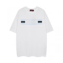 Gucc1 スーパーコピー Tシャツ グリーン＆赤ストライプ ロゴプリント Gucc1