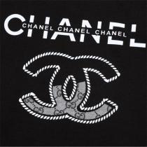 CH スーパーコピー Tシャツ CCロゴ ラインストーン装飾 白黒カラーバリエーション CH