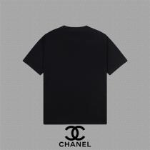 CH スーパーコピー Tシャツ CCロゴ ラインストーン装飾 白黒カラーバリエーション CH
