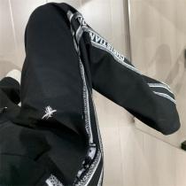 DIOR スーパーコピーセットアップ グレー フード付きクロップドトップ ワイドレッグパンツ ディオール