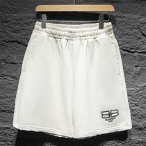 バレンシアガ スーパーコピー ハーフパンツ BBロゴ ホワイトシンプル エレガントカジュアル BALENCIAGA