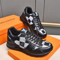 LOUIS VUITTON 偽物 スニーカー ホワイトレザー メッシュ ロゴ入り スポーティエレガンス ルイヴィトン