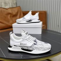 ディオール スーパーコピー スニーカー ホワイト＆グレー ロゴ入り クッション性の高いソール DIOR