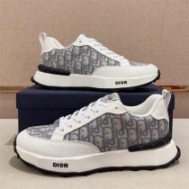 DIOR コピー スニーカー モノグラムパターン＆ホワイトレザー ラグジュアリースポーティ ディオール