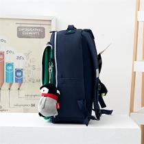 THE NORTH FACE 偽物 リュック レッド カラフルデザイン ペンギン ぬいぐるみ付き ザ・ノースフェイス