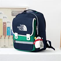 THE NORTH FACE 偽物 リュック レッド カラフルデザイン ペンギン ぬいぐるみ付き ザ・ノースフェイス