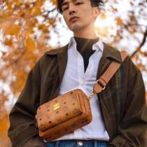 エムシーエム スーパーコピー ショルダーバッグ ダイヤモンド柄 レザー ゴールド金具 MCM