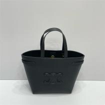 CELINE スーパーコピー トートバッグ レザー Cロゴ ホワイトステッチ セリーヌ