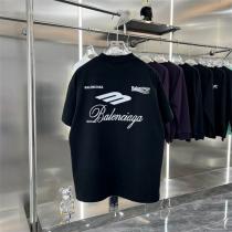 バレンシアガ コピー Tシャツ 手書き風 ロゴ 飛行機 モチーフ アクセント シンプル BALENCIAGA　