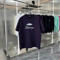 バレンシアガ コピー Tシャツ 手書き風 ロゴ 飛行機 モチーフ アクセント シンプル BALENCIAGA　