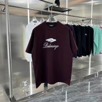 バレンシアガ コピー Tシャツ 手書き風 ロゴ 飛行機 モチーフ アクセント シンプル BALENCIAGA　