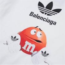 バレンシアガ 偽物 Tシャツ Adidas＆M&M コラボ グラフィック ユニーク ファッション 遊び心 BALENCIAGA
