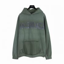 限定作 バレンシアガ コピー パーカー ロゴ＆ディストレスト 加工 緑色 生地 ストリートスタイル BALENCIAGA
