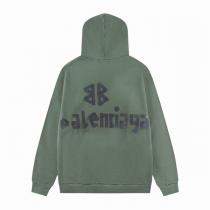 限定作 バレンシアガ コピー パーカー ロゴ＆ディストレスト 加工 緑色 生地 ストリートスタイル BALENCIAGA