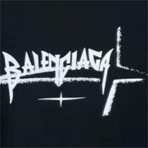 人気 BALENCIAGA 偽物 Tシャツ ゴシック ロゴ 詩的 グラフィック 独特な 詩的な言葉 ゴシック調 バレンシアガ