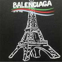 バレンシアガ スーパーコピー Tシャツ エッフェル塔 フランス国旗 ストライプ 力強いデザイン 連想 BALENCIAGA
