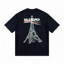 バレンシアガ スーパーコピー Tシャツ エッフェル塔 フランス国旗 ストライプ 力強いデザイン 連想 BALENCIAGA
