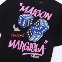 メゾン マルジェラ スーパーコピー Tシャツ サイコロ グラフィック 「M-M-6」 大胆に デザイン アート感 溢れる Maison Margiela