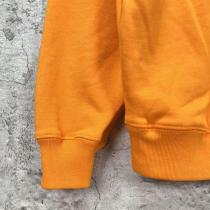 BALENCIAGA スーパーコピー パーカー 多言語 ロゴ オレンジ ロゴ プリント ユニークな デザイン バレンシアガ