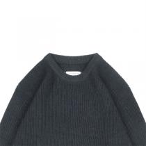 Maison Margiela コピー セーター ダークグレー リブ編み MM6シリーズ メゾン マルジェラ