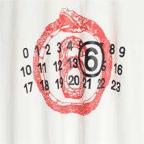 Maison Margiela 偽物 Tシャツ グラフィック 赤い円 数字 メゾン マルジェラ