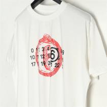 Maison Margiela 偽物 Tシャツ グラフィック 赤い円 数字 メゾン マルジェラ