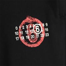 メゾン マルジェラ スーパーコピー スウェットパンツ ブラック グラフィック Maison Margiela