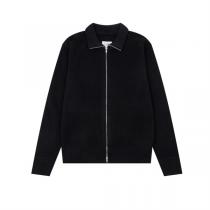 メゾン マルジェラ スーパーコピー ジャケット ブラック リブ編み ジップ仕様 Maison Margiela