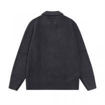 メゾン マルジェラ スーパーコピー ジャケット ブラック リブ編み ジップ仕様 Maison Margiela