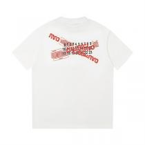メゾン マルジェラ 偽物 Tシャツ ホワイト レッド スタンプ グラフィック Maison Margiela