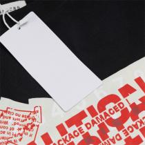 メゾン マルジェラ 偽物 Tシャツ ホワイト レッド スタンプ グラフィック Maison Margiela