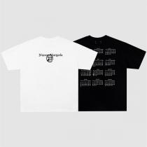 Maison Margiela スーパーコピー Tシャツ ホワイト ブラック サークル デザイン メゾン マルジェラ