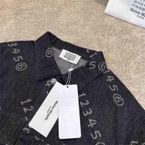 Maison Margiela 偽物 デニムジャケット ダークデニム 数字 ロゴ メゾン マルジェラ