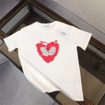 Maison Margiela スーパーコピー Tシャツ ホワイト 赤いハート グラフィック メゾン マルジェラ