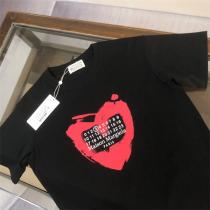 Maison Margiela スーパーコピー Tシャツ ホワイト 赤いハート グラフィック メゾン マルジェラ