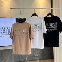 Maison Margiela コピー Tシャツ ベージュ ホワイト ブラック 数字 ロゴ メゾン マルジェラ