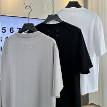 メゾン マルジェラ スーパーコピー Tシャツ ホワイト グレー ブラック 流れるロゴ Maison Margiela